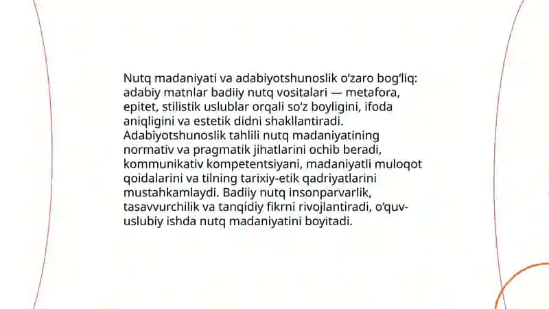 Nutq madaniyati va tilshunoslikning oʻzaro munosabati 4