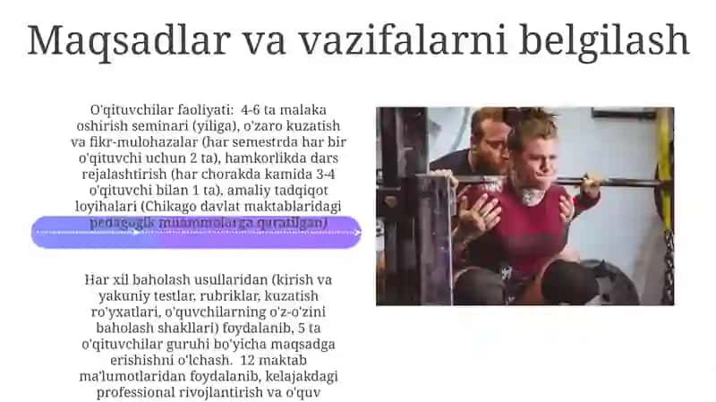 Kasbiy ta'limda o'qituvchi va o'quvchi faoliyatini tashkil etish 4