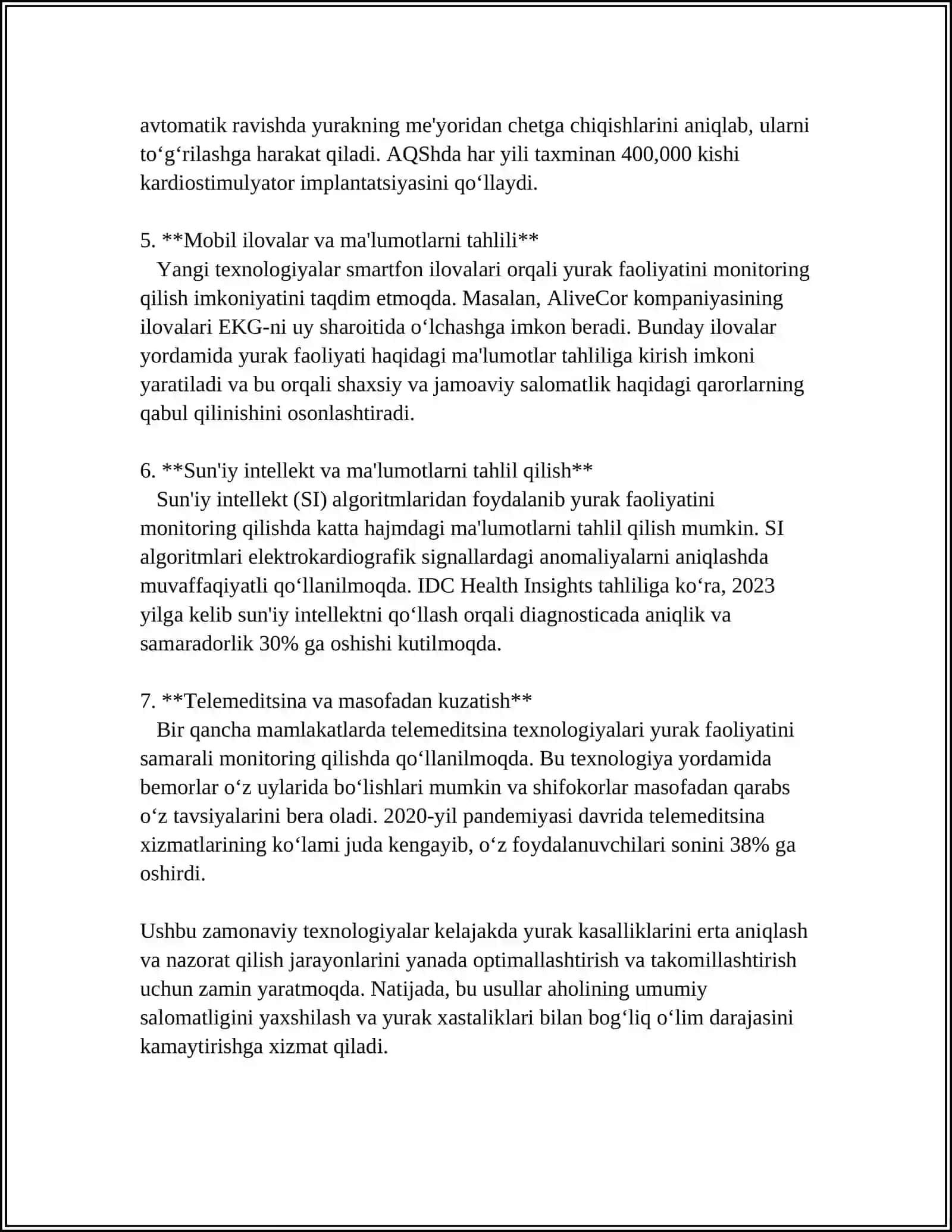 YURAK FAOLIYATINI TEKSHIRISH YANGI USULLARI 4