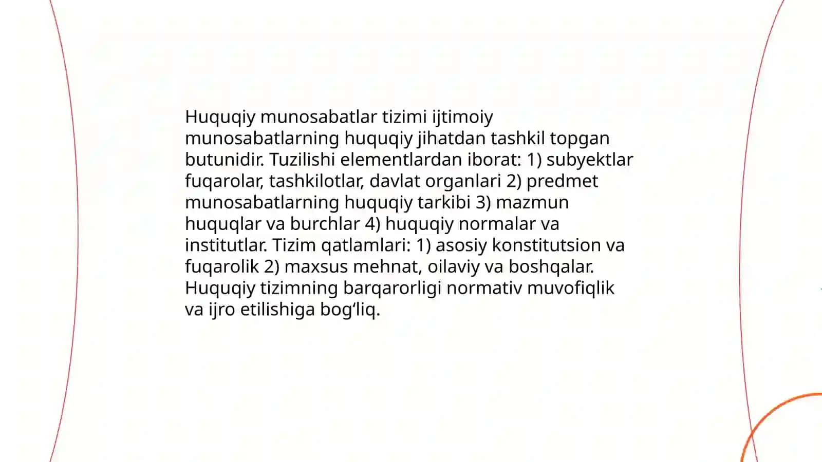 Huquqiy munosabatlar va huquq ijodkorligi 4