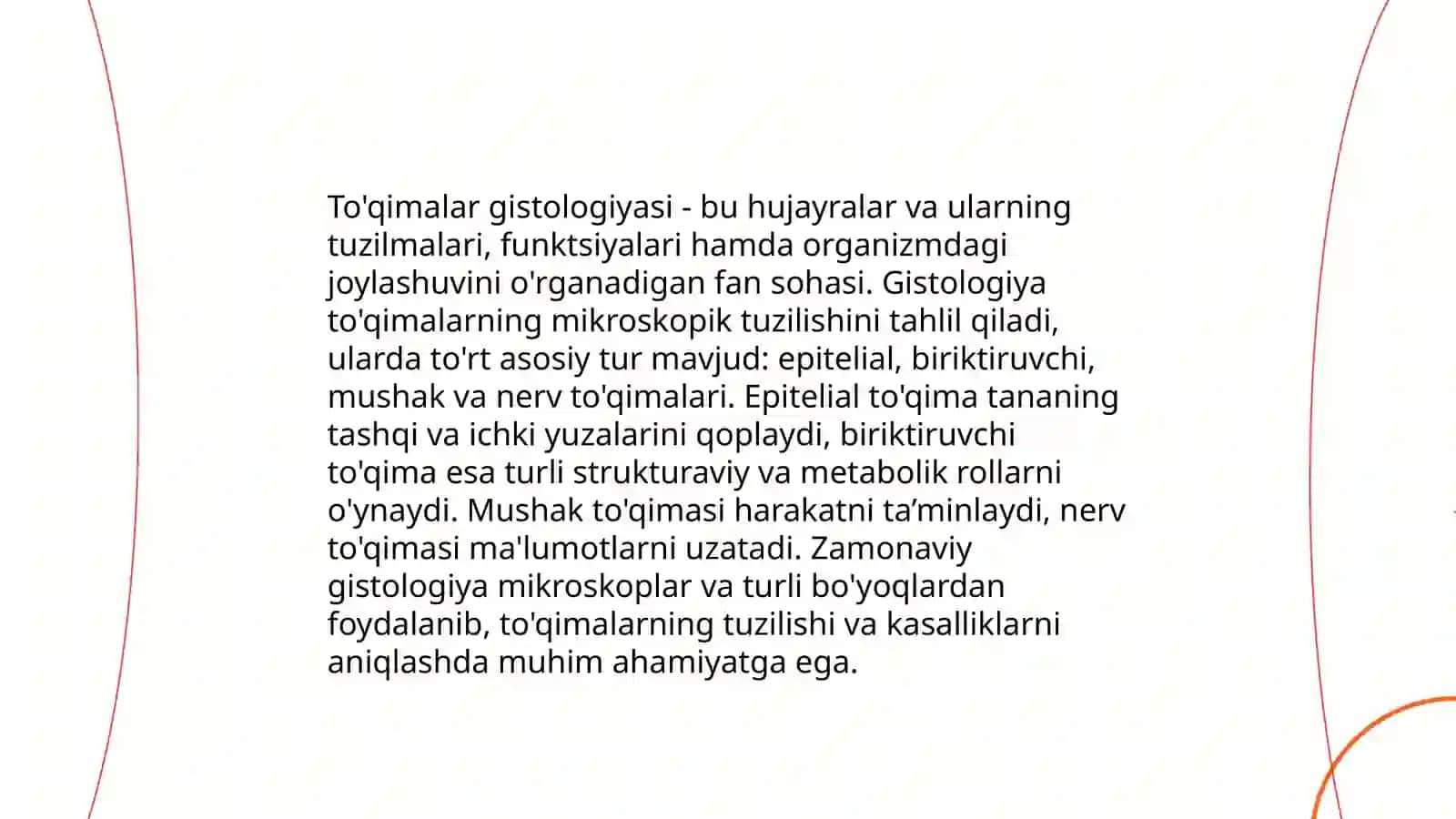 Labdi tuzilishi, gistologiyasi, fiziologiyasi, rak oldi kassaliklari 4