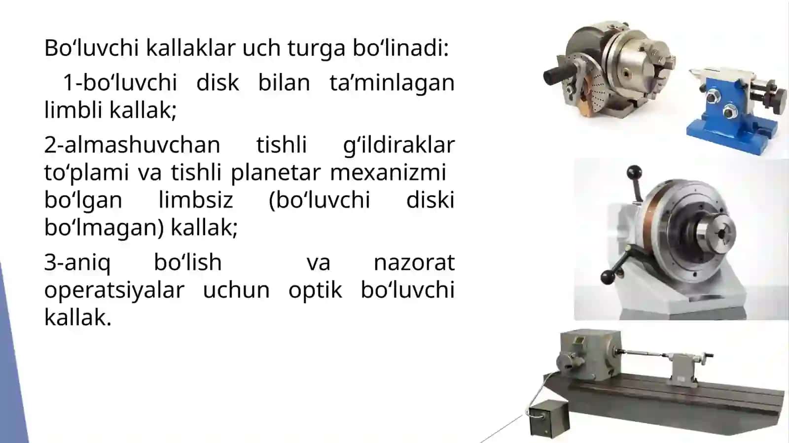 Frezalash dastgohlari struktursi va kinematikasi 4