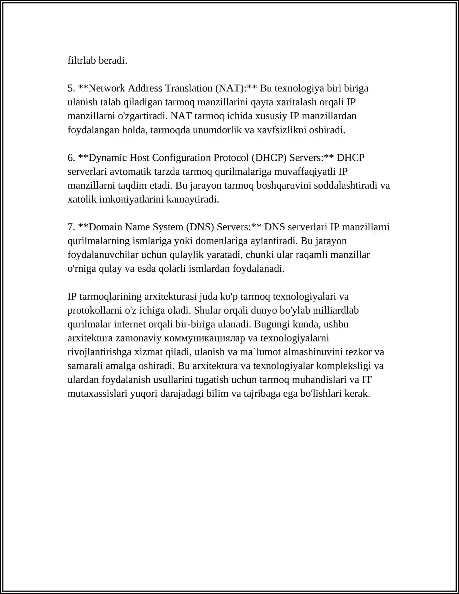 IP VA MPLS ALOQA TEXNOLOGIYALARI 4