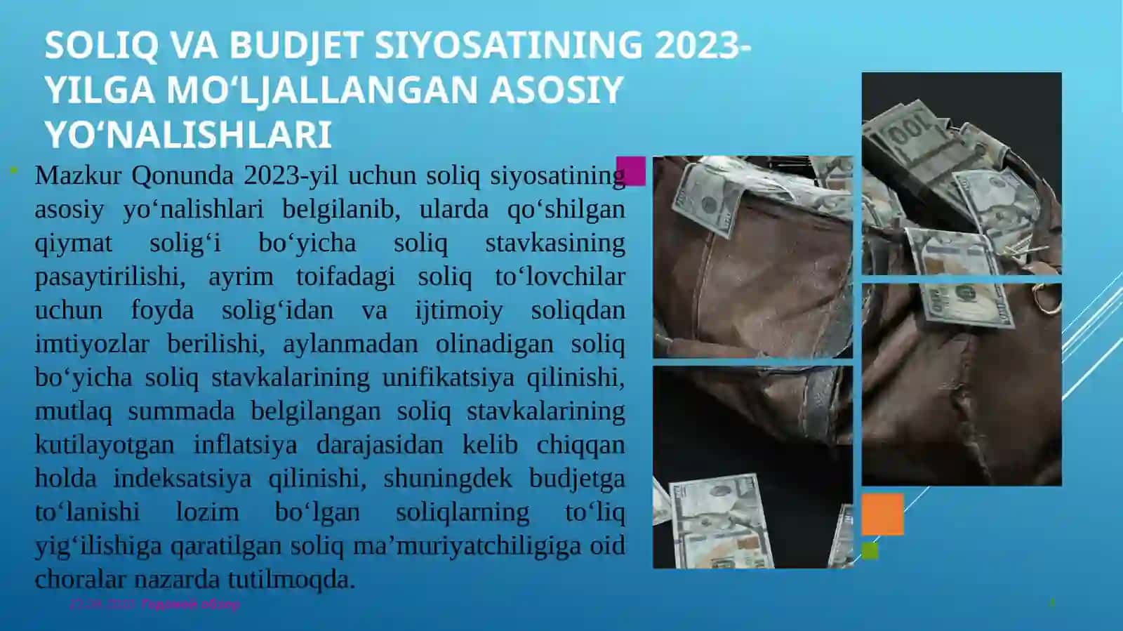 O'zbekistonning byudjet soliqq siyosati 4