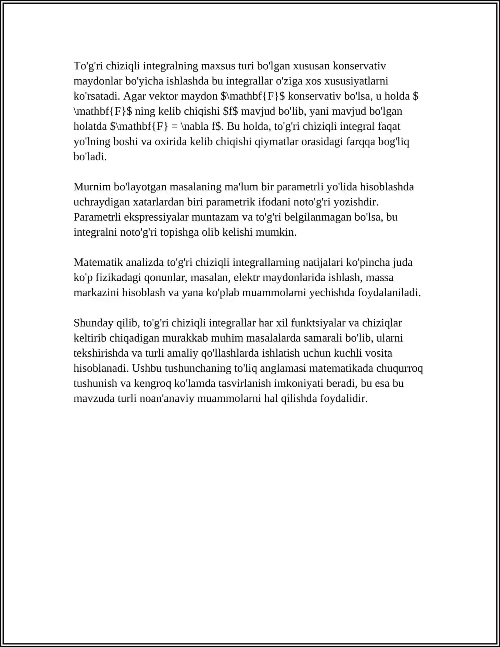 IKKI KARRALI INTEGRALLAR VA ULARNI HISOBLASH 4