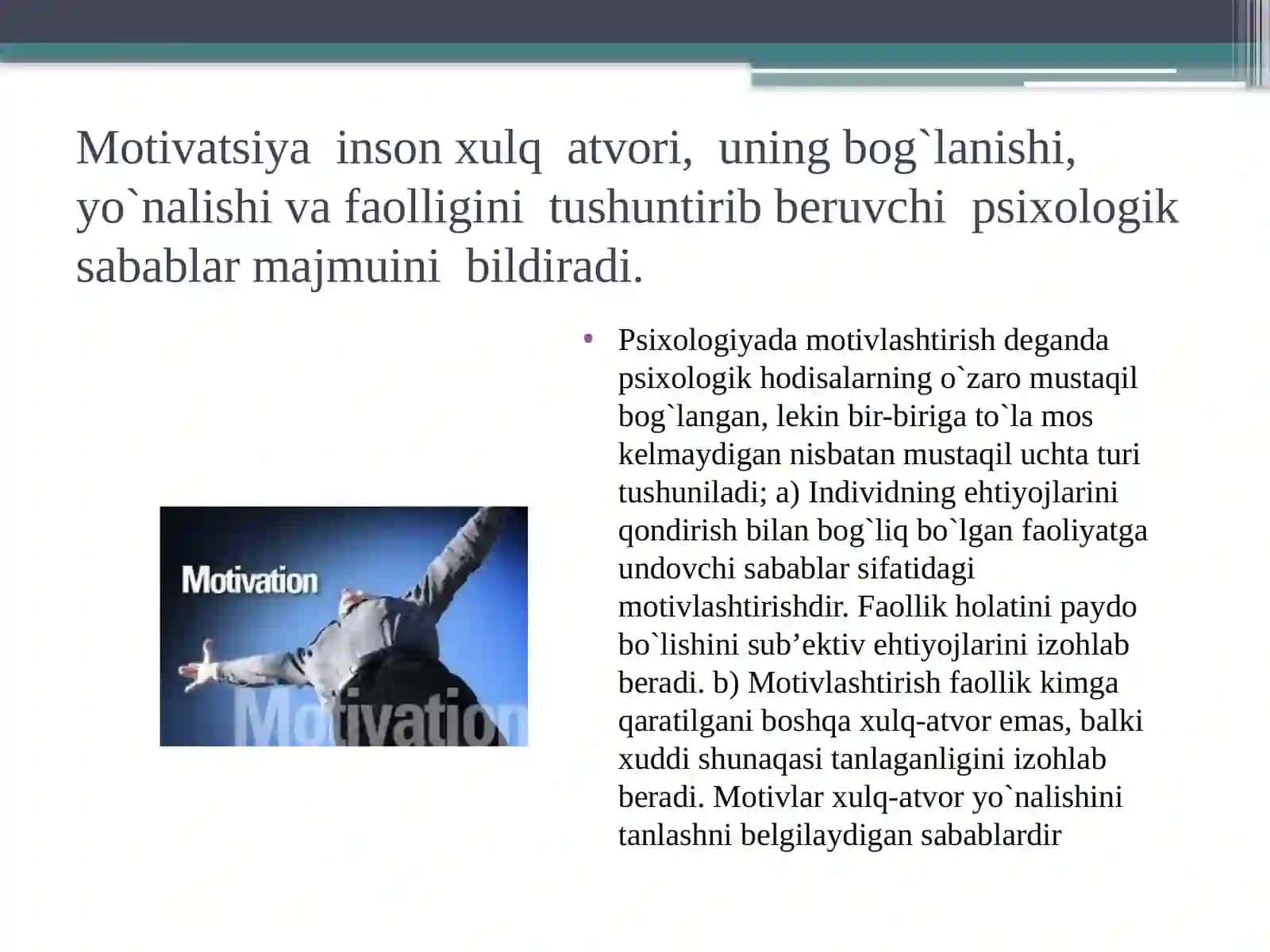 Motivatsiyahaqidaallomalarningqarashlari 4