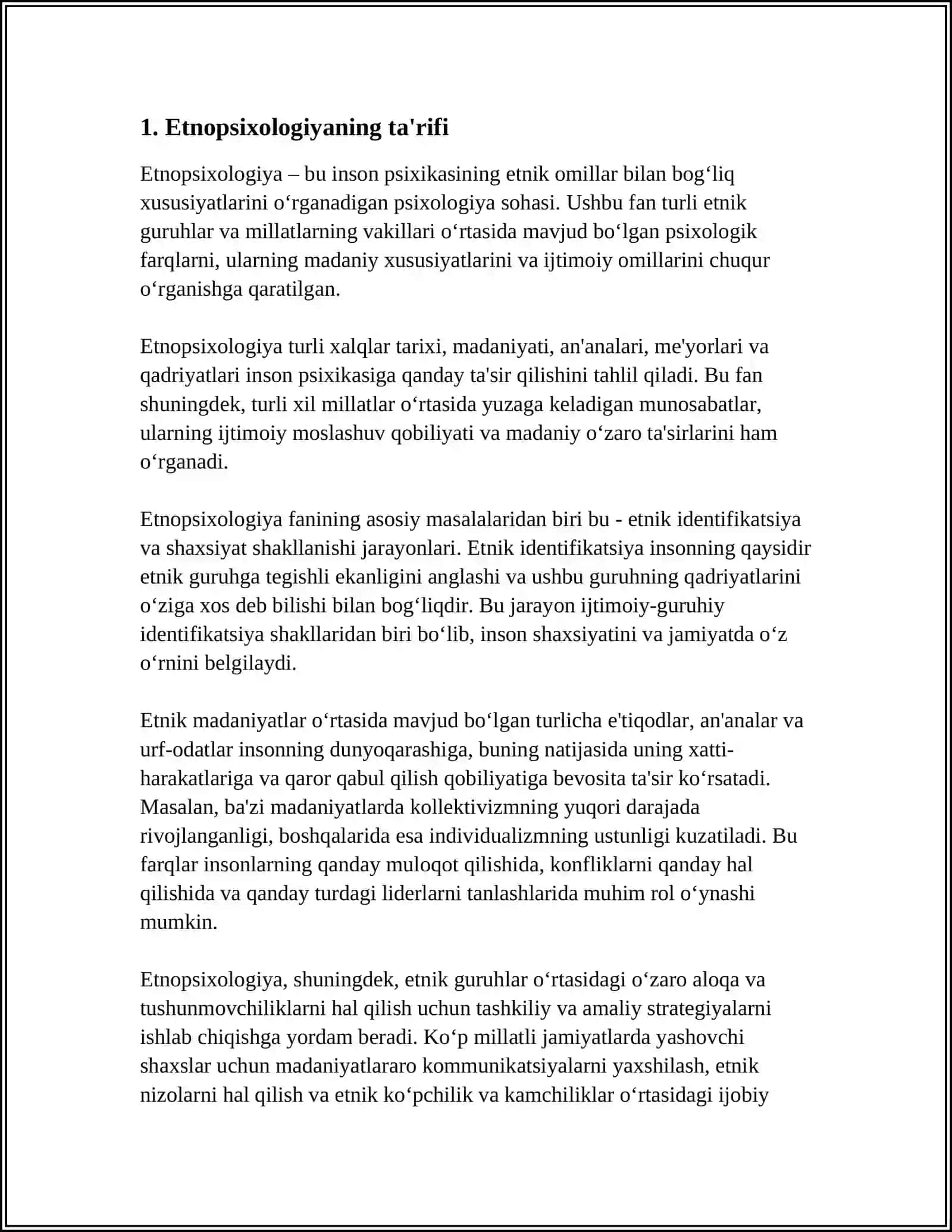 ETNOPSIXOLOGIYANING PREDMETI VAZIFALARI METODLARI 4