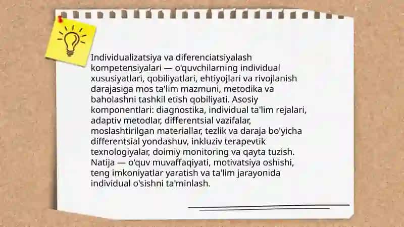 Maxsus pedagogning kasbiy fazilatlari va kasbiy kompetensiyalari 4