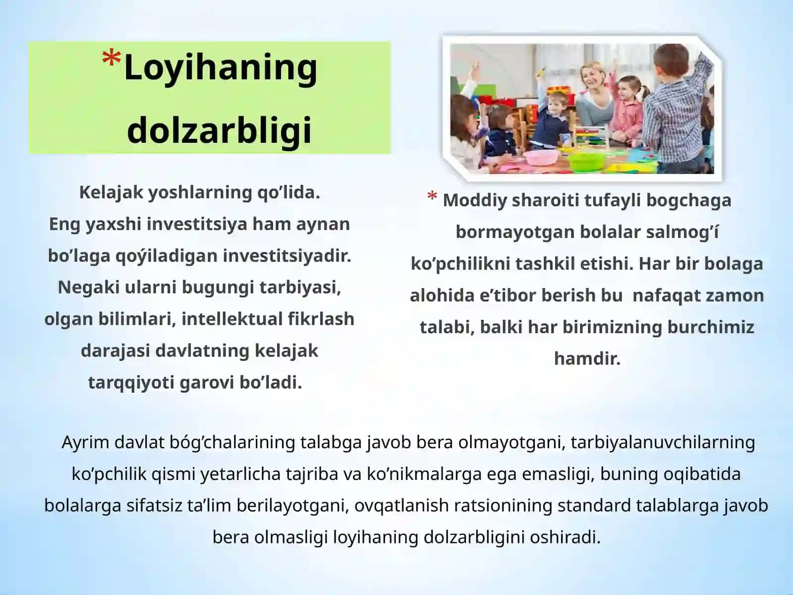 “Intellectual Babies” – davlat – xususiy sheriklik asosida nodavlat maktabgacha ta’lim muassasasi 4