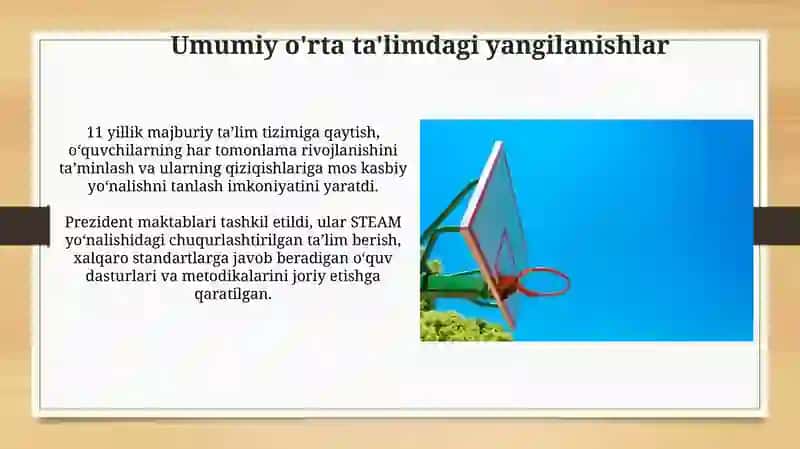 Maktabgacha ta'lim islohotlari 4