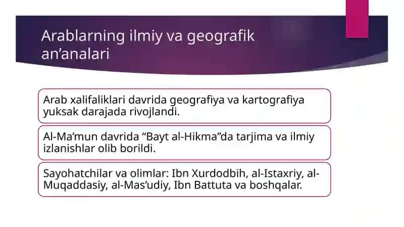 Buyuk Ipak yo‘li bo‘yicha arab manbalari 4