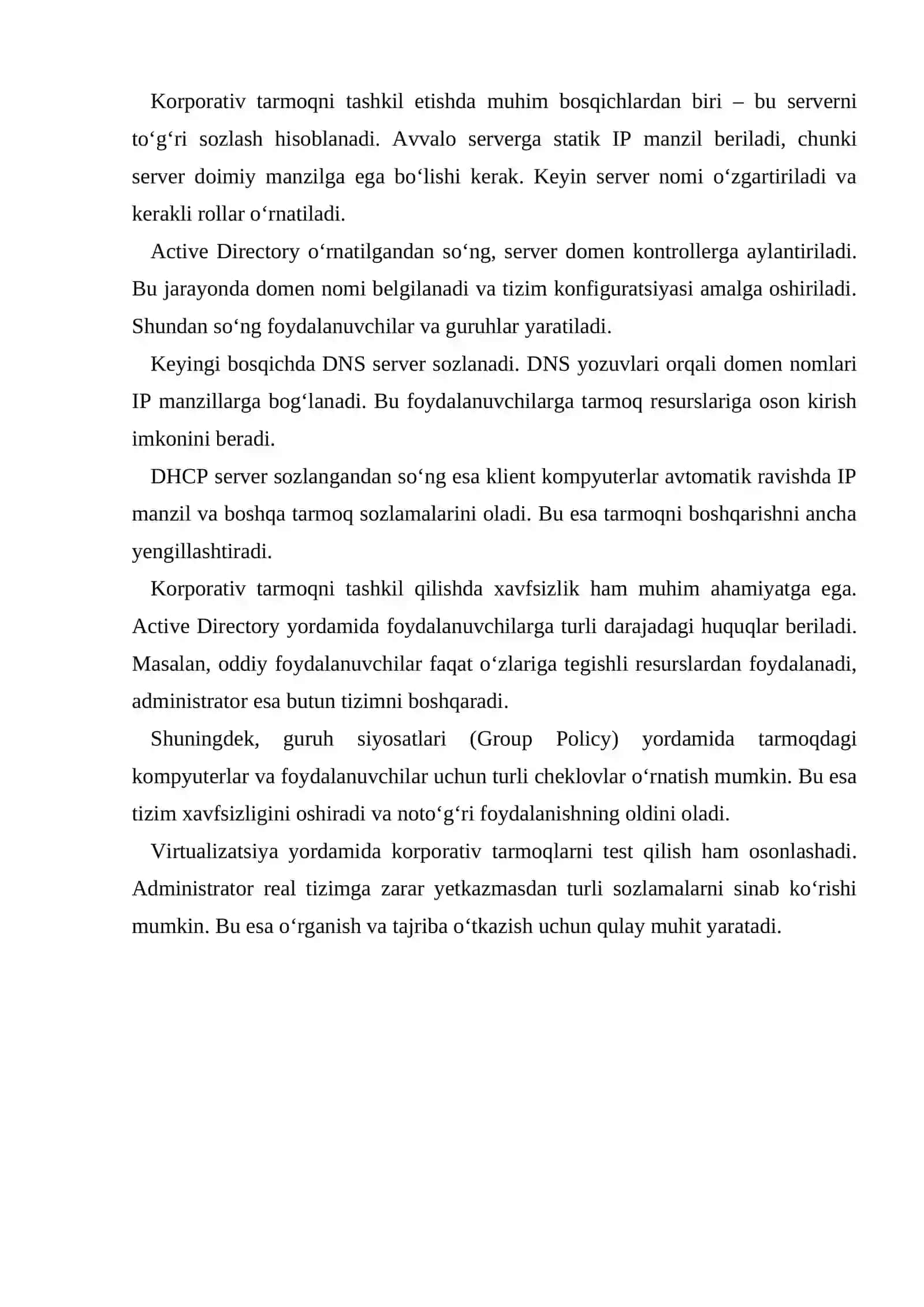 VMware ESXi asosida korporativ tarmoq qurish 4