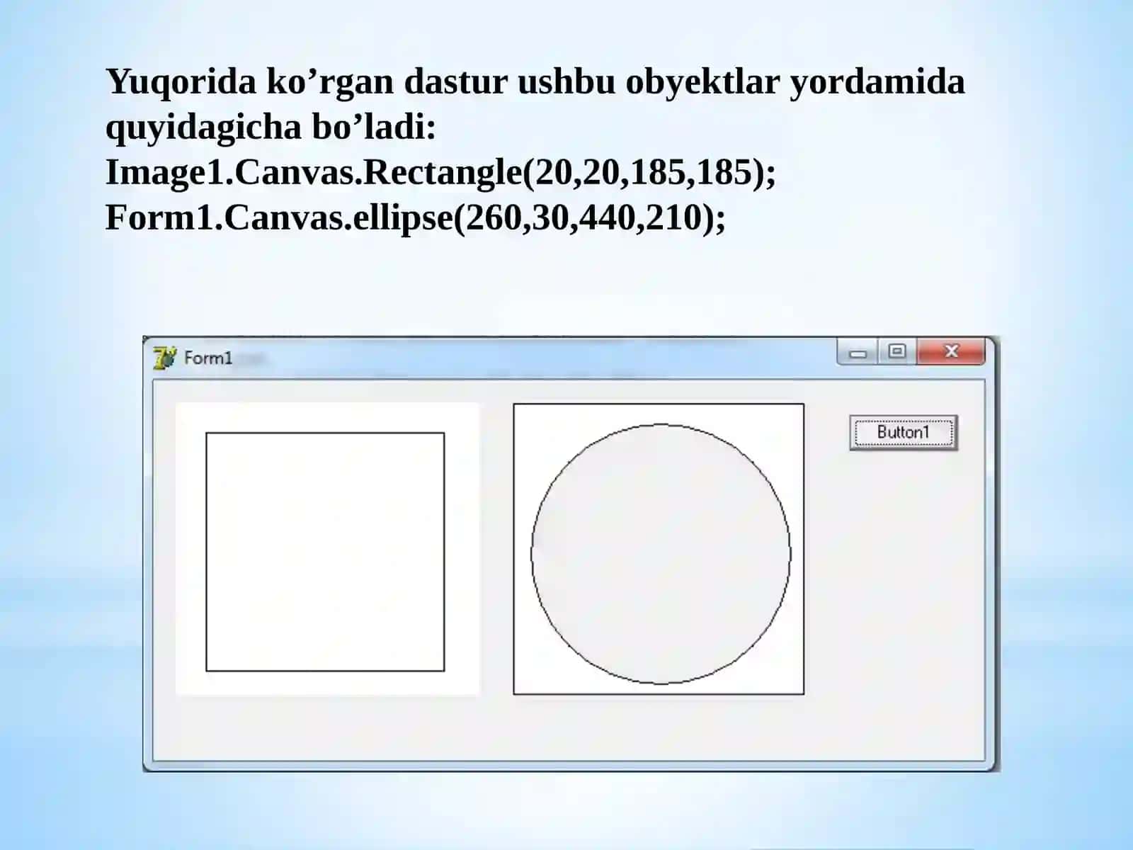 Delphi da grafika bilan ishlash 4