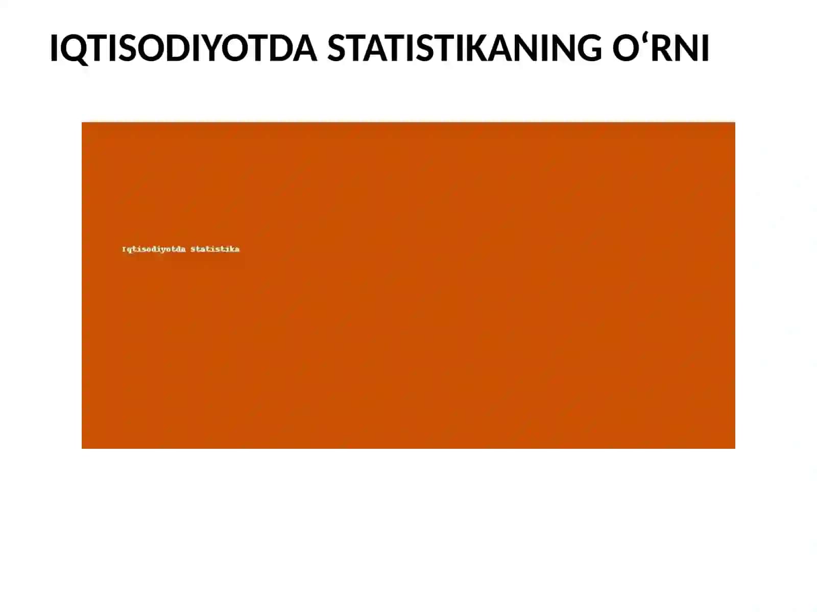STATISTIKA RIVOJLANISH TARIXI 4
