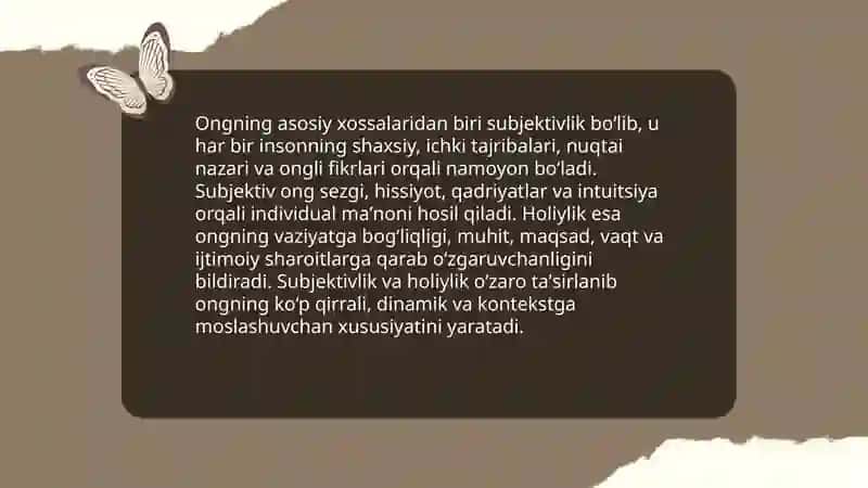 Ong haqida tushuncha va uning xossalari 4