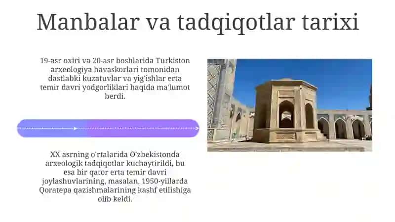 Ilk temir davri yodgorliklari O’zbekistonda 4