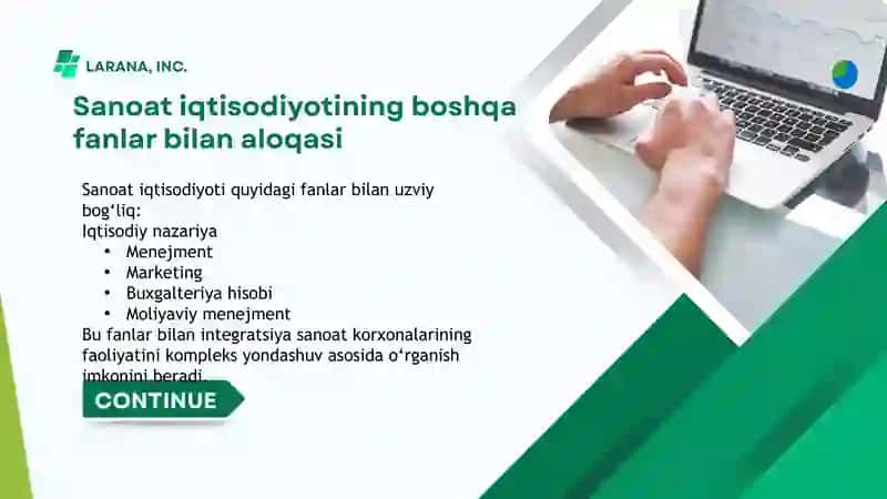 SANOAT IQTISODIYOTINING PREDMETI, VAZIFALARI VA MILLIY IQTISODIYOTDAGI O‘RNI 4