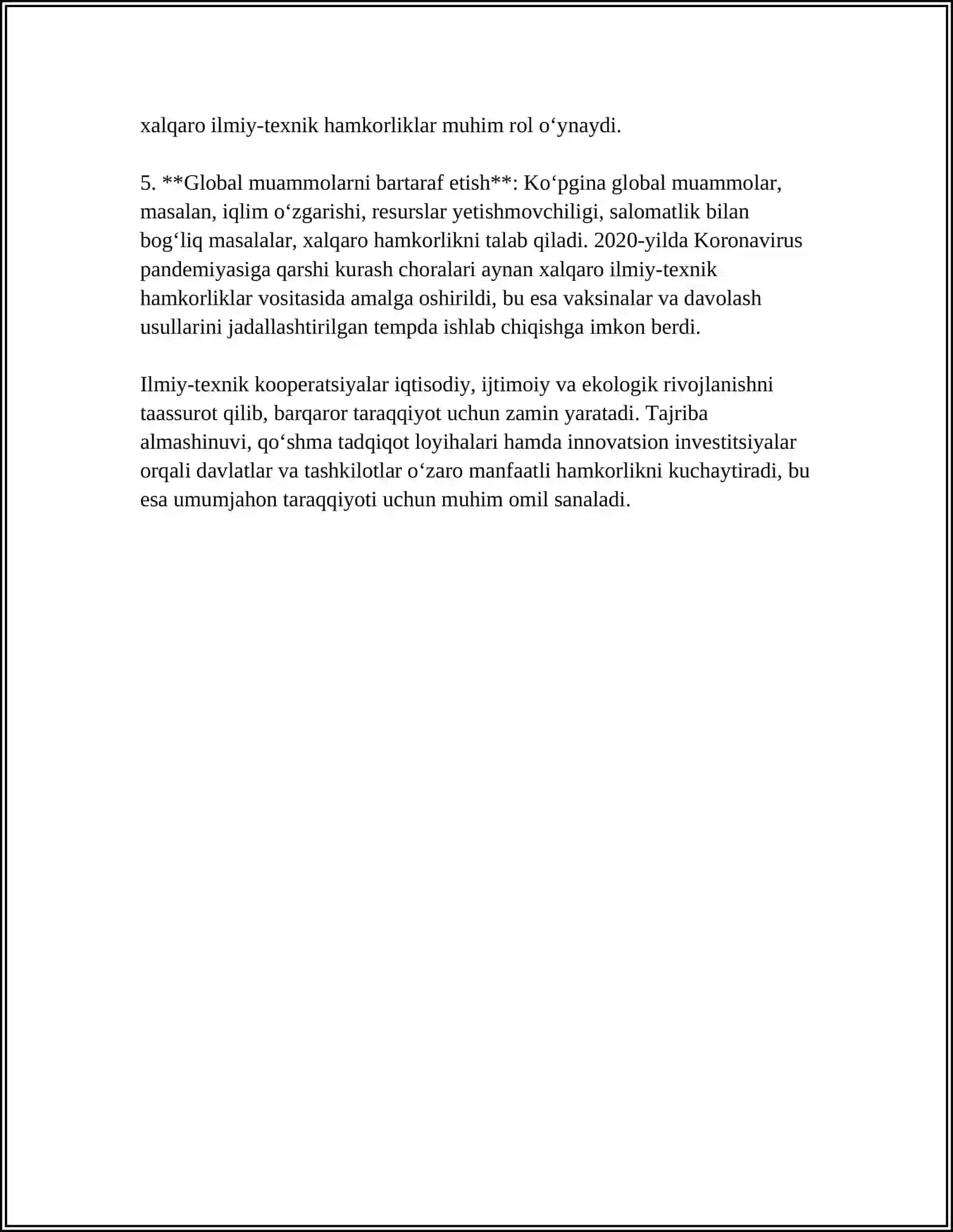 INNOVATSION JARAYONLARDA FIRMALARARO ILMIY-TEXNIK KOOPERATSIYALAR 4