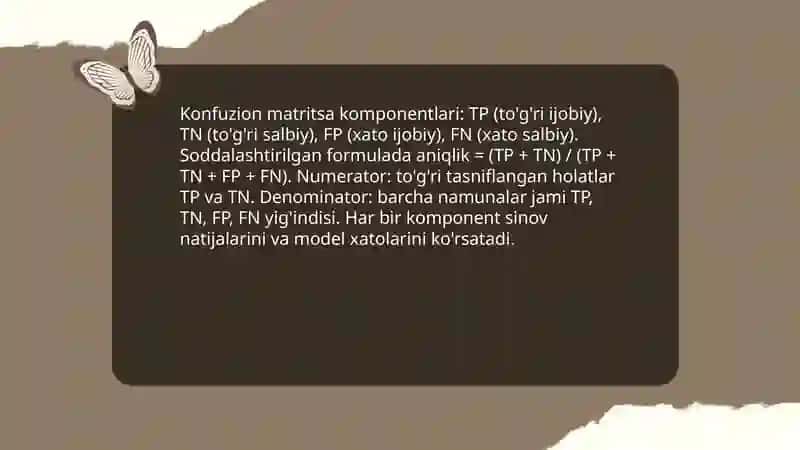 Binarli prozgoning aniqligi uchun soddalashtirilgan formulasi 4