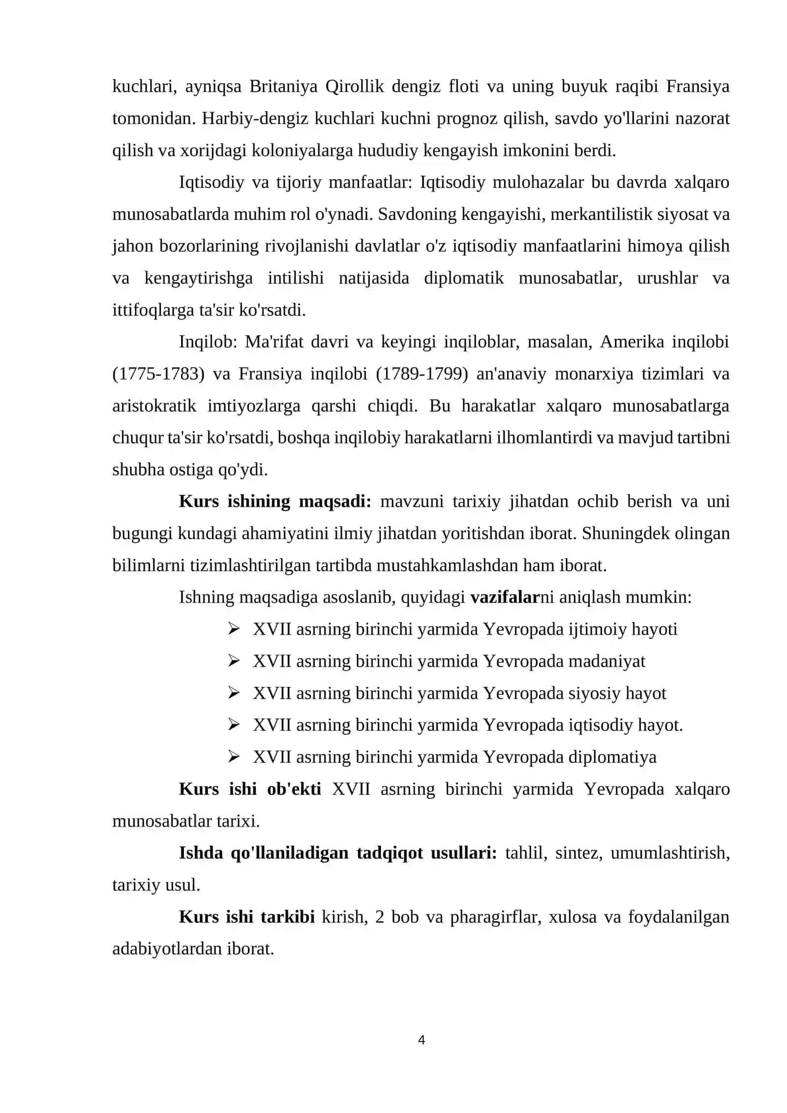 XVII ASRNING BIRINCHI YARMIDA YEVROPADA XALQARO MUNOSABATLAR 4