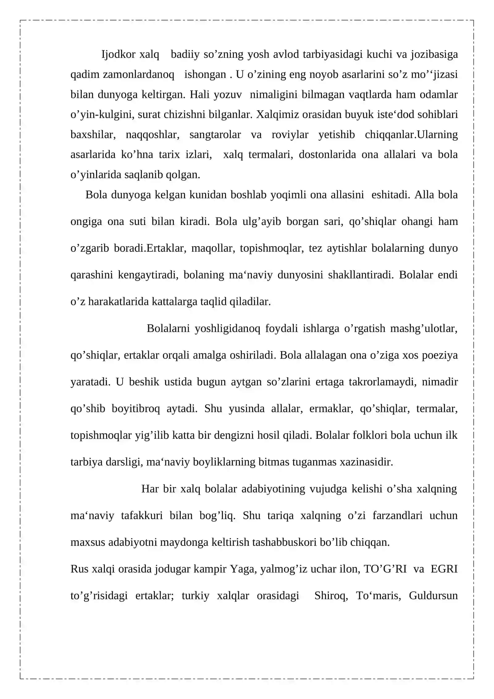 Bolalar adabiyotining oʻziga xos xususiyatlari 4