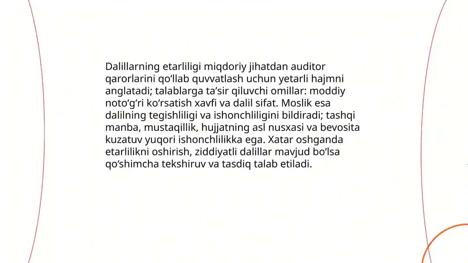 Auditorlik dalillari nomli 500- son AXS 4