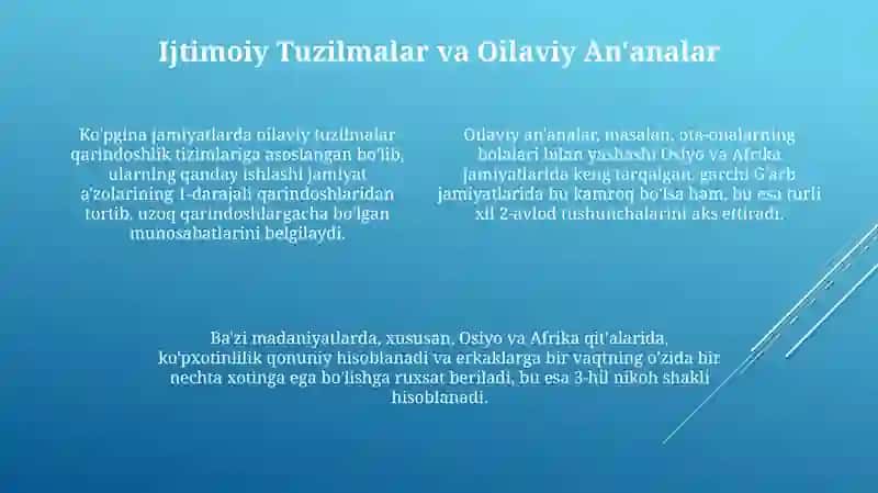 Dunyo xalqlari madaniyatidagi umumiylik va farqlar 4