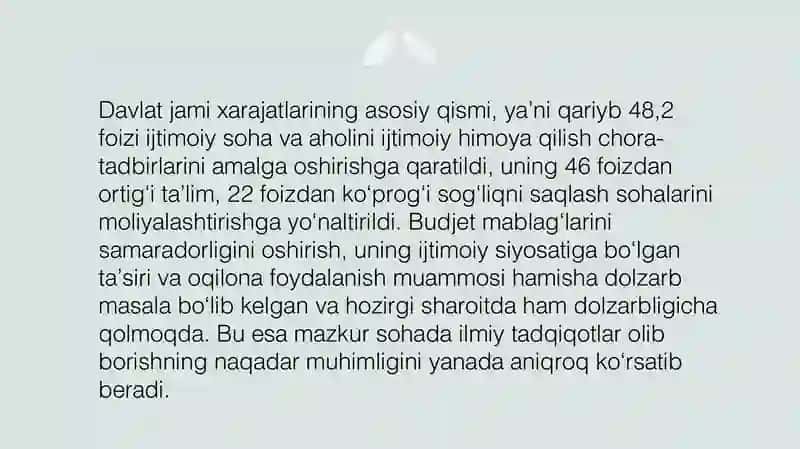 Ijtimoiy xizmatlar sifatini oshirish orqali aholi farovonligini ta`minlash yo`llari 4