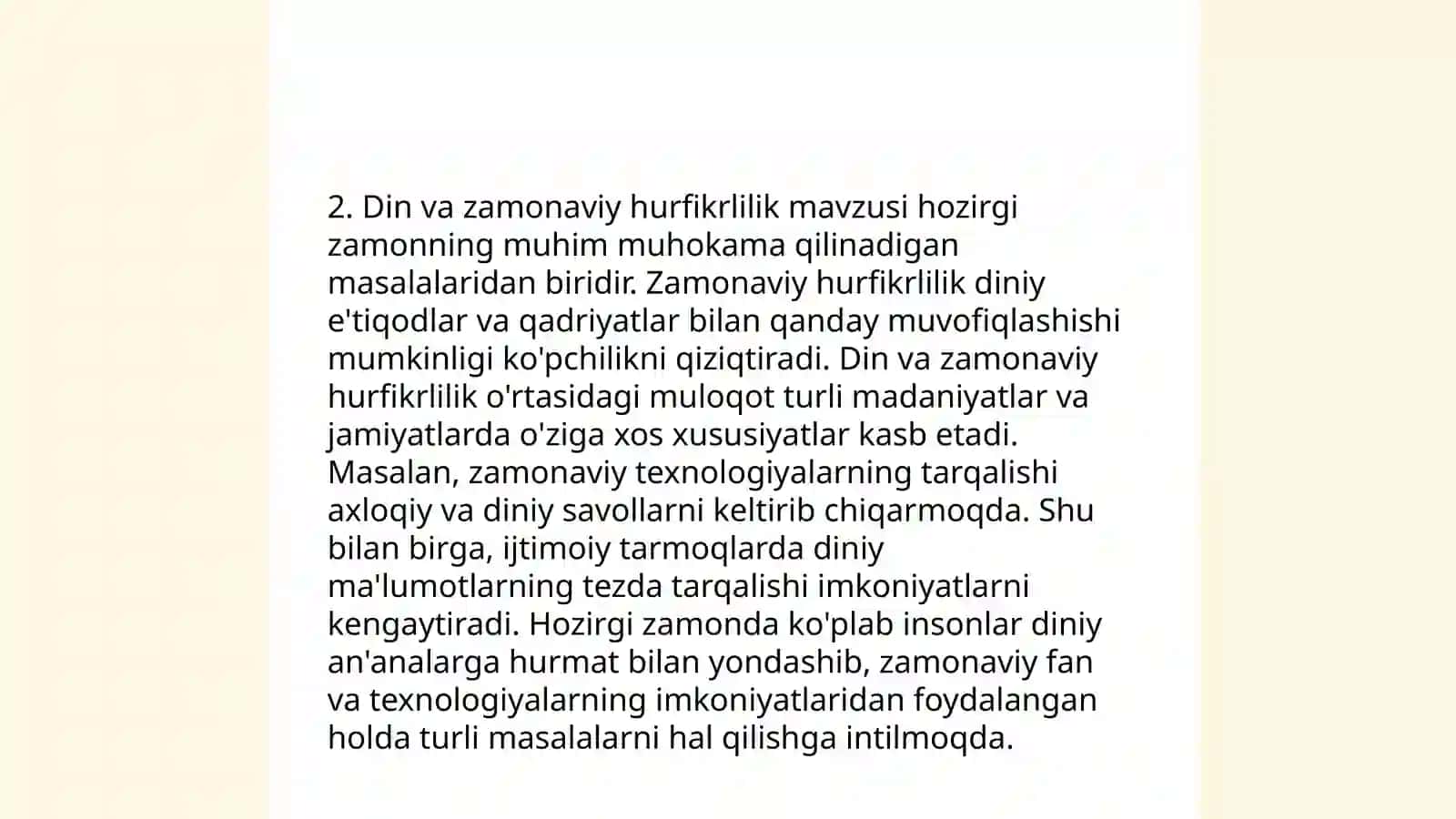 Din va hurfikrlilik 4