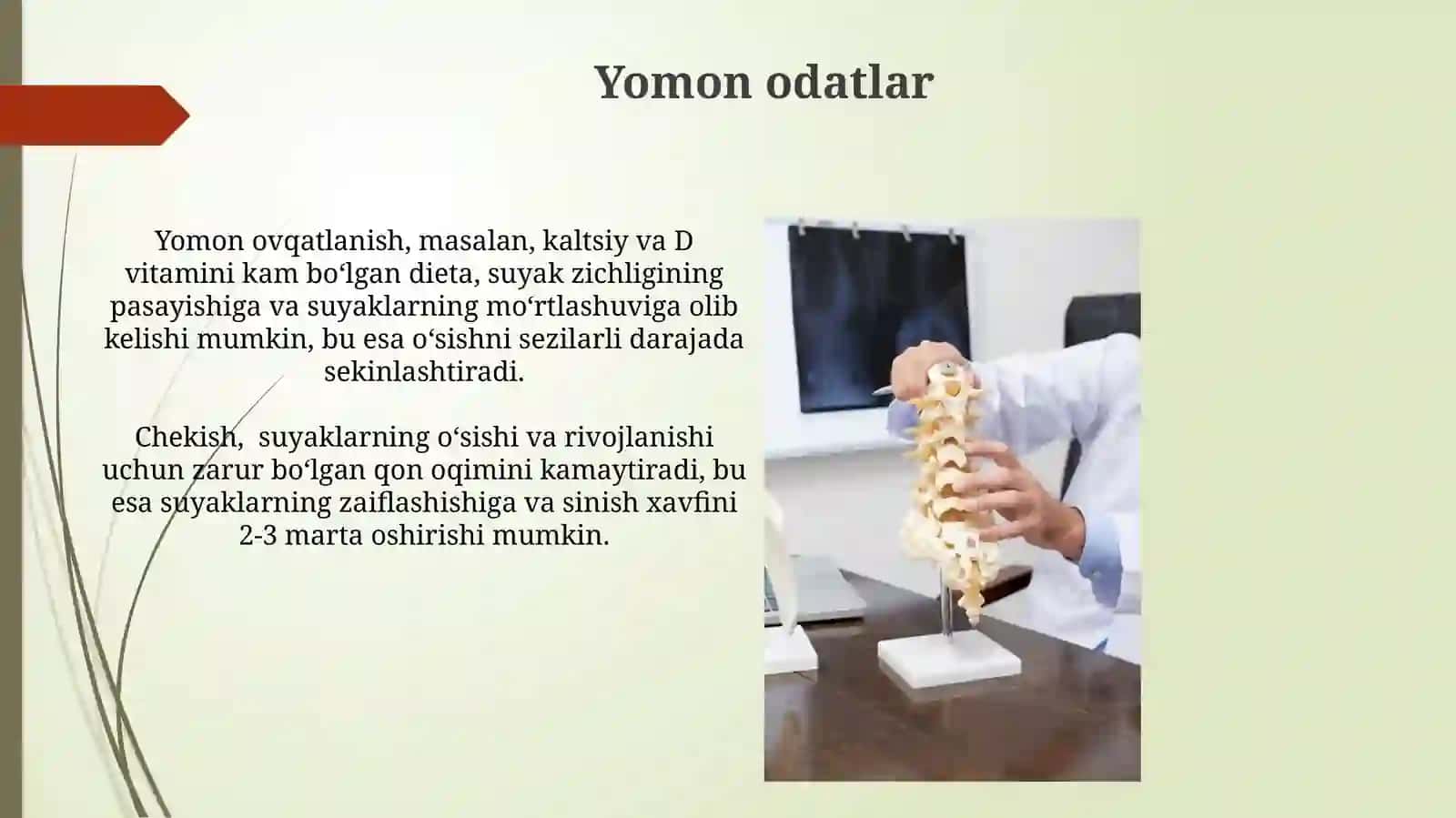 Suyaklarning ôsish va rivojlanishiga tasir etuvchi omillar 4