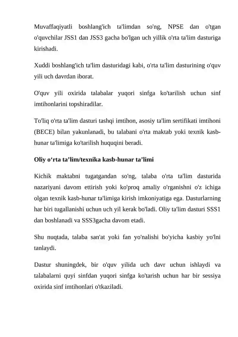 Afrika Mamlakatlarda Ta'lim Tarbiya Jarayonlari 4