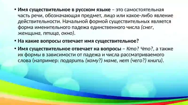 Имя существительное 4