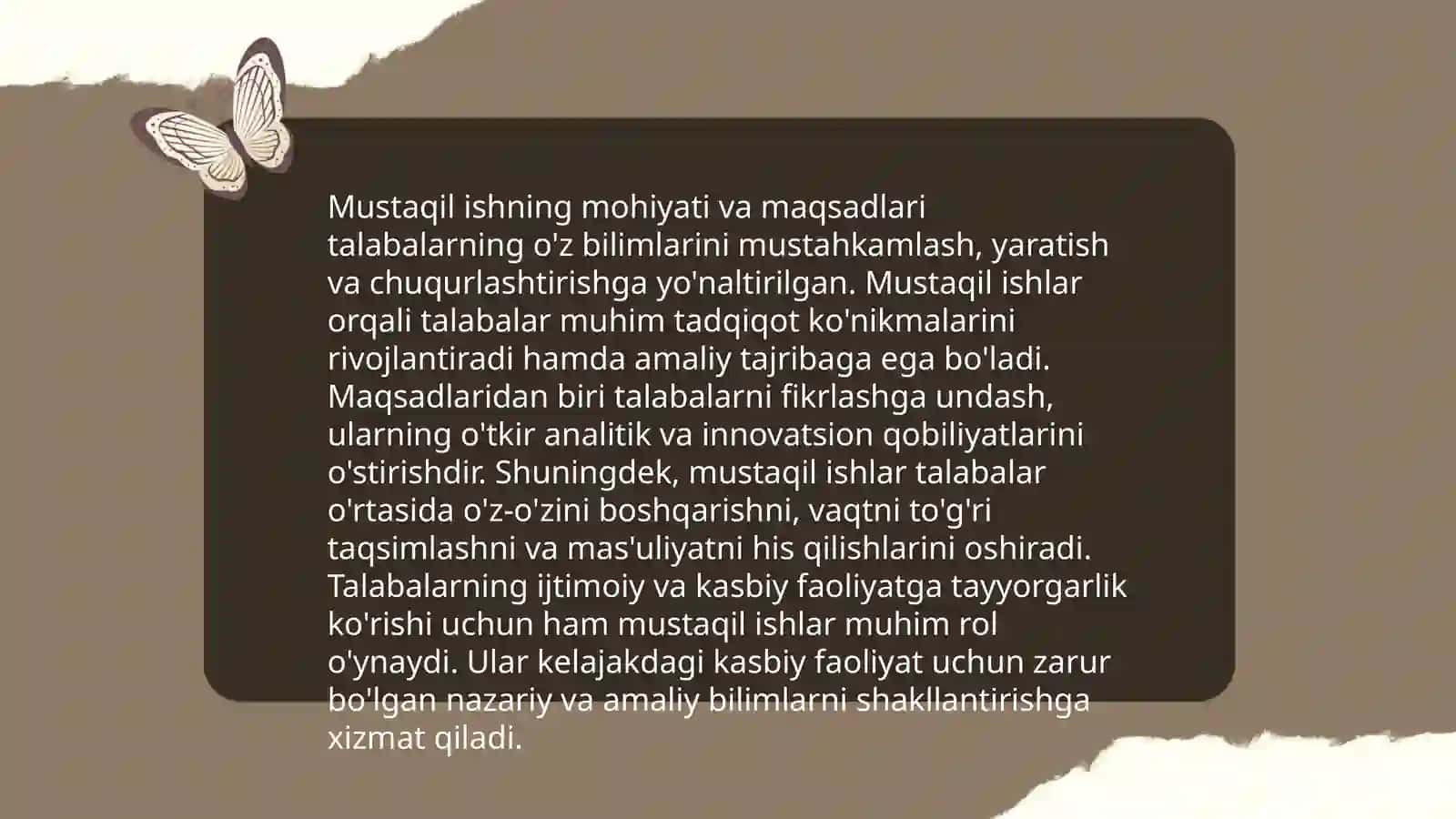 O‘quvchilarni mustaqil ishlashga o‘rgatishning shakl va usullari, didaktik materiallarlardan foydalanish metodlari 4
