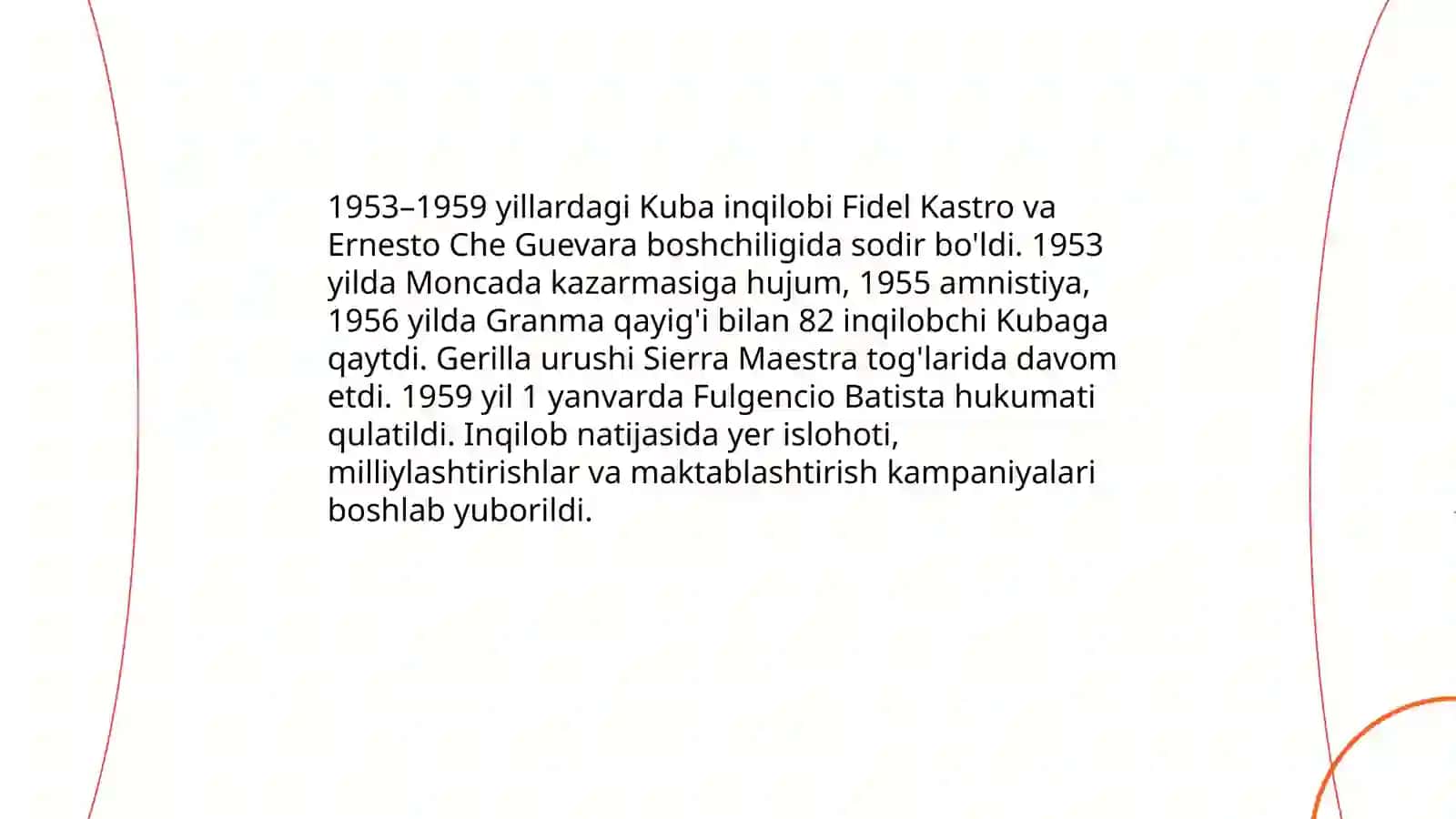 Lotin Amerikasi mamlakatlarida milliy ozodlik harakatlari va inqilobiy jarayonlar 4
