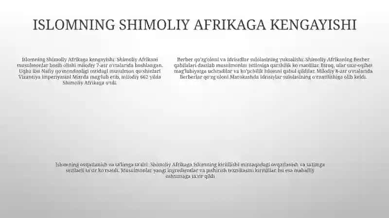 Islom Dining Tarqalishi Va Uning Ta'Lim-Tarbiyaga Ta'Siri 4