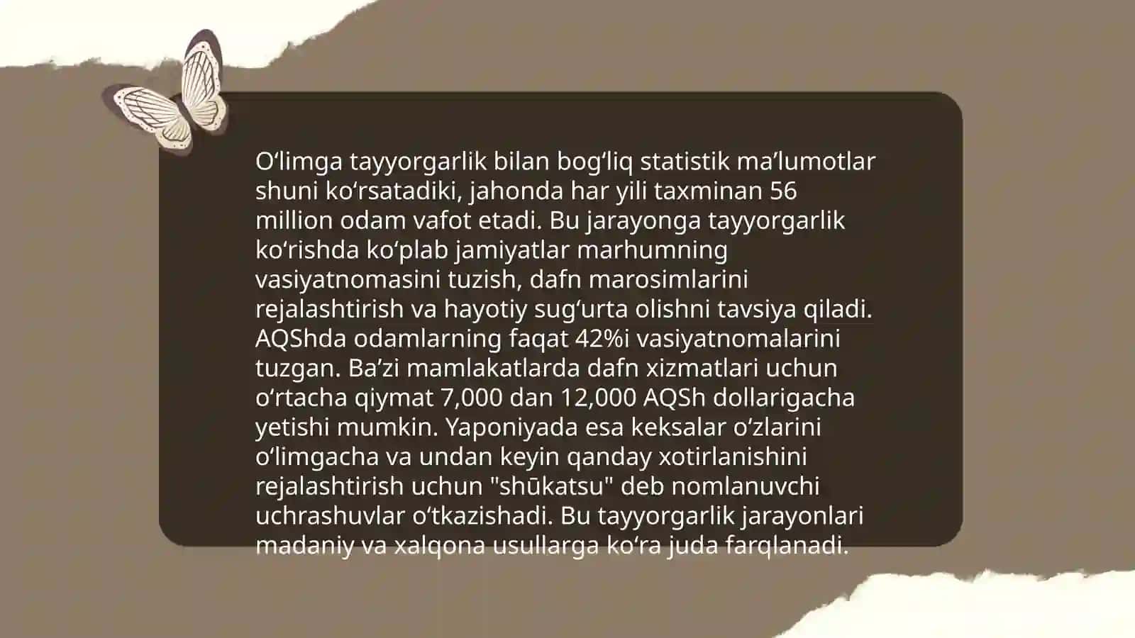 Oʻlim va oʻlish jarayoni 4