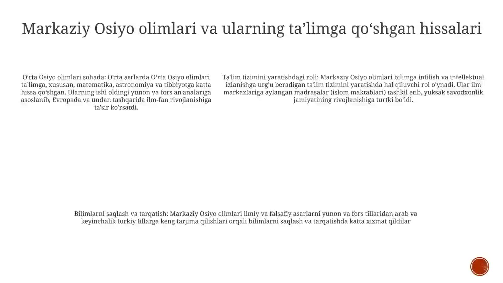 Yuksak Ma'Naviyatli Yoshlarni Tarbiyalashda O'Rta Osiyo Allomalari Ilmiy Merosi 4