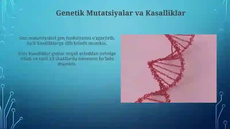 Irsiyat va irsiy kasaliklar.Nerv tizimining ahamiyati va gigiyenasi 4