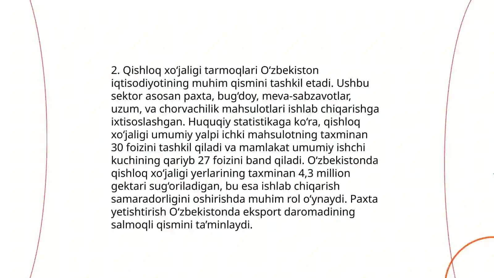 Õrta Osiyo Respublikalari xõjaligining umumiy taʼrifi 4