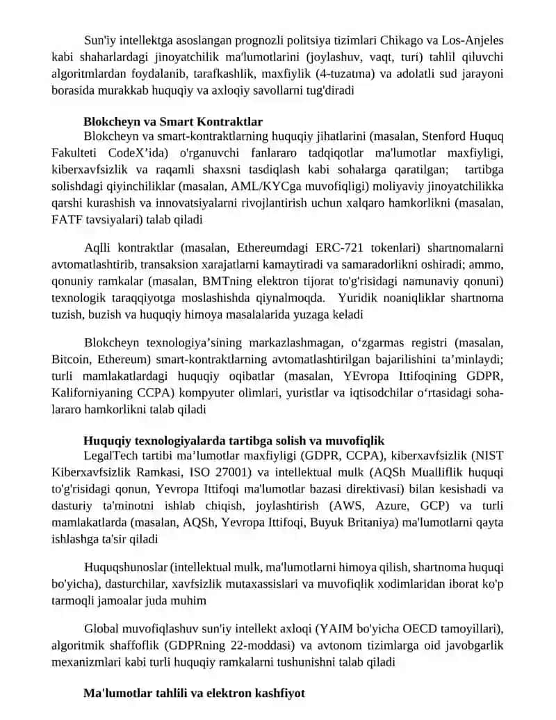 Yuridik texnika fanining boshqa fanlar bilan aloqadorligi 4