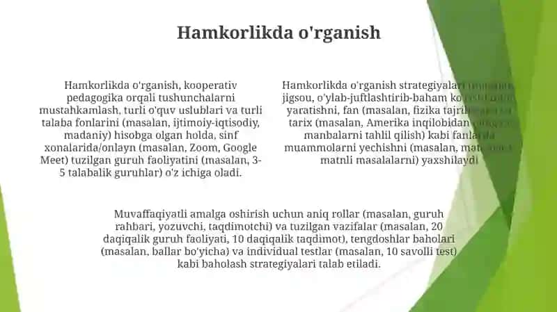 Hamkorlik pedagogikasining kontseptual g'oyalari 4