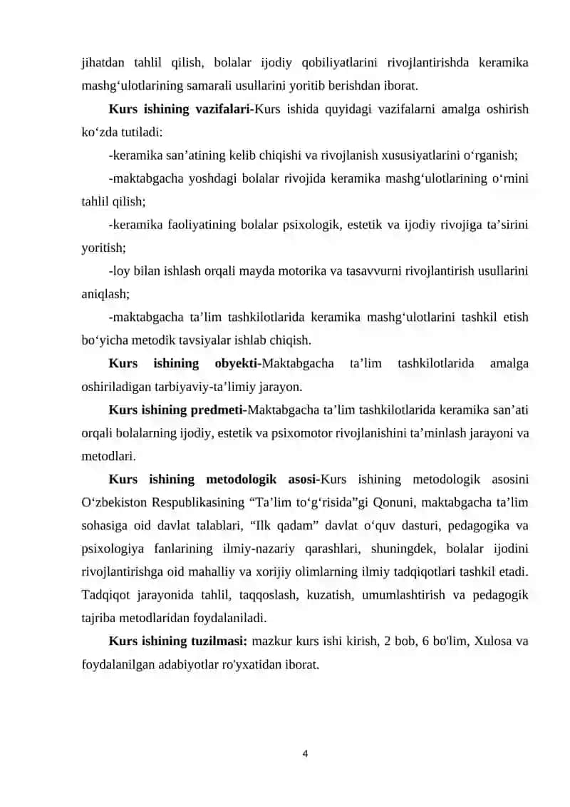 MAKTABGACHA TA'LIM TASHKILOTLARIDA KERAMIKA SAN'ATINING AHAMIYATI 4