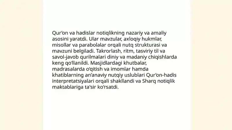 Sharqda notiqlik san‘atining rivojlanishi 4