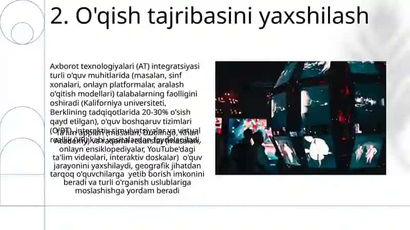 Ta'lim darslarida axborot texnologiyalaridan foydalanish 4