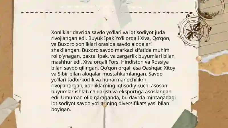 Oʻzbek xonliklari iqtisodiy va siyosiy tarixining tarixshunosligi va manbashunoslik masalalari 4
