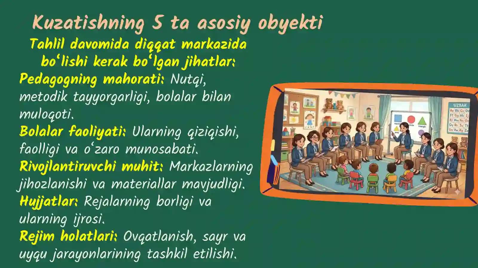 Guruhlarda ta’limiy-tarbiyaviy faoliyatni kuzatish va tahlil qilish 4