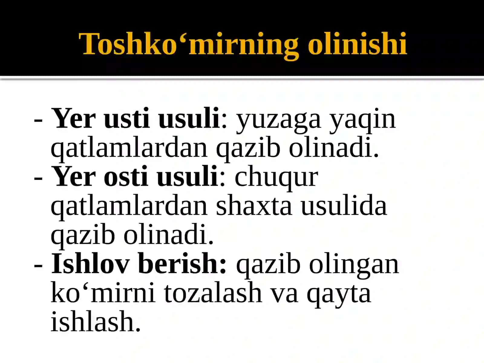 Toshko‘mir haqida umumiy ma’lumot 4