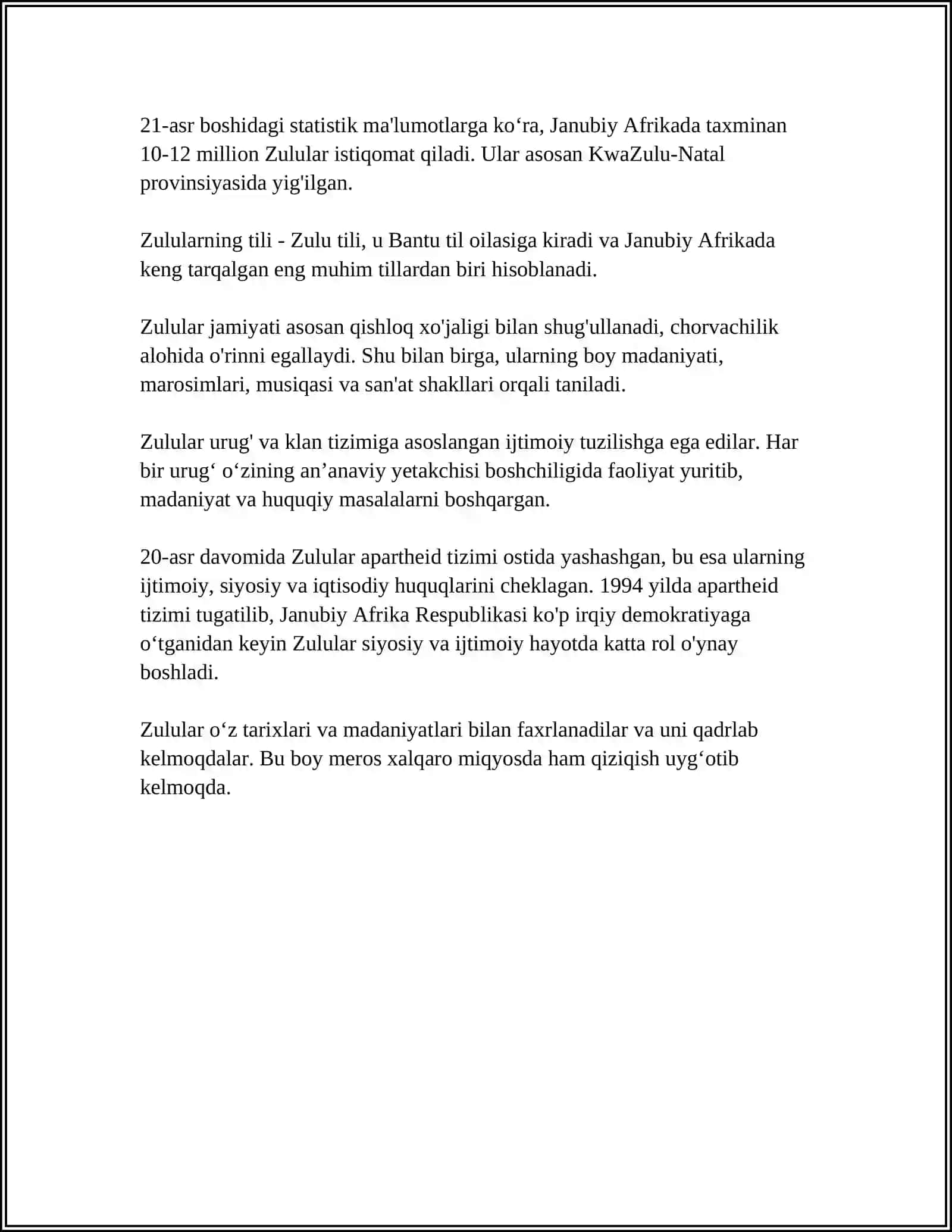 ZULUKLAR 4