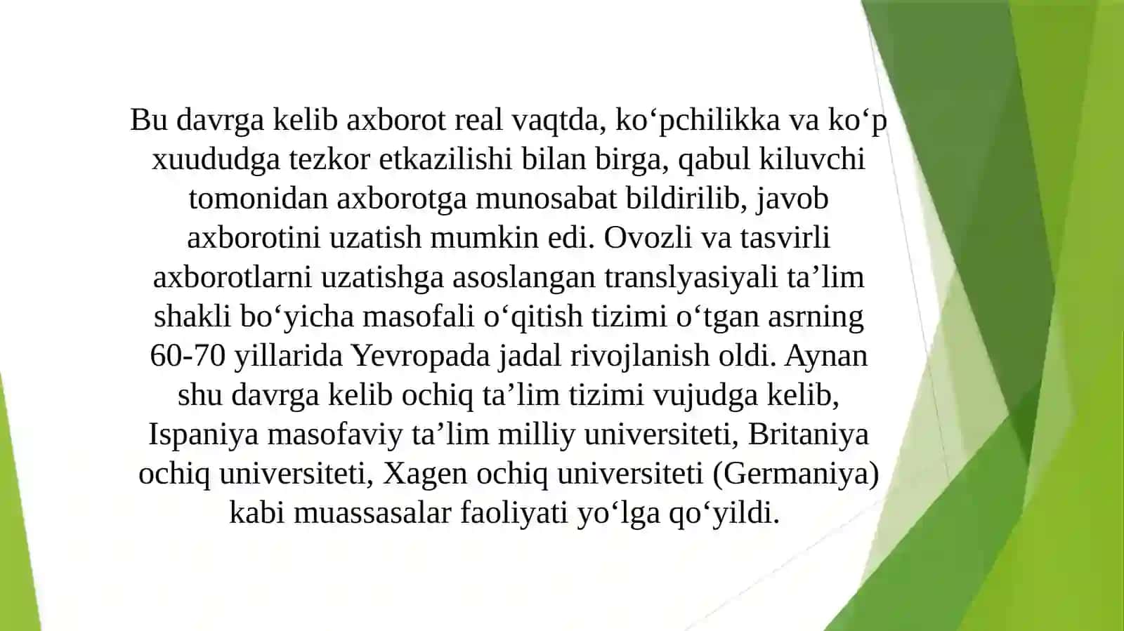 Masofaviy ta’lim va uning ahamiyati 4