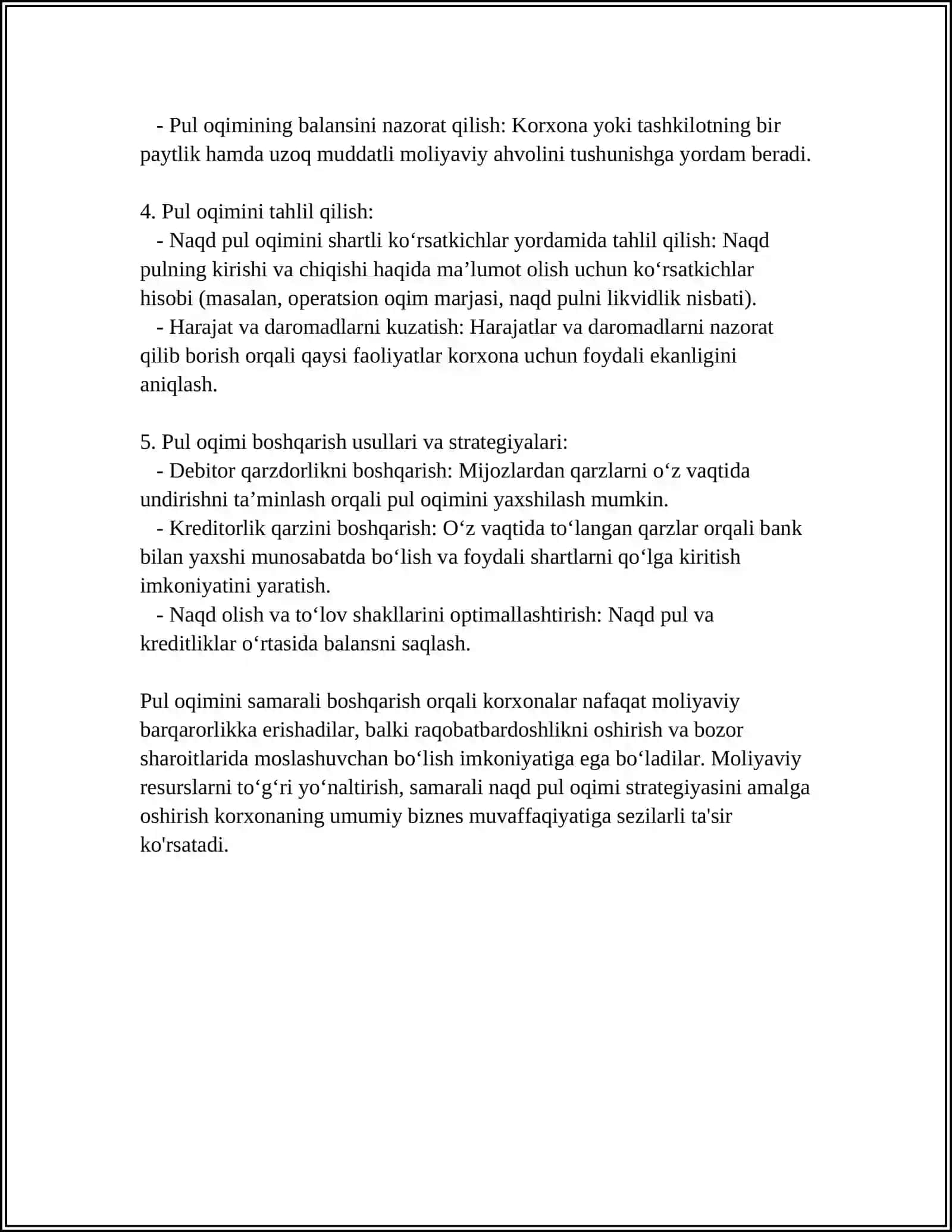KOMPANIYANING PUL OQIMLARI NI TAHLIL QILISH 4
